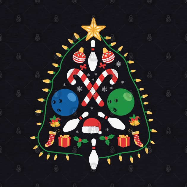 Bowling christmas tree by MZeeDesigns